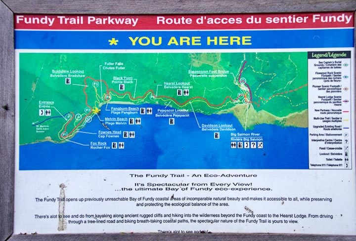 Map of the parkway