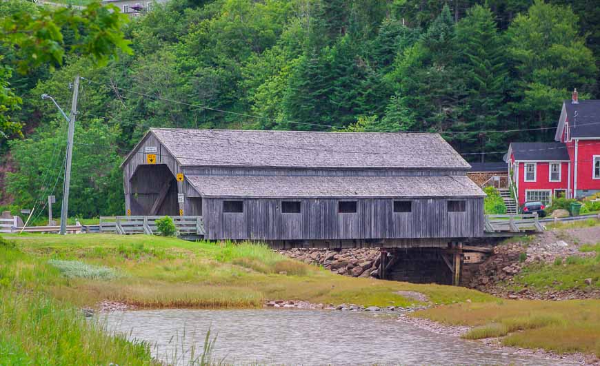 You can check out a covered bridge