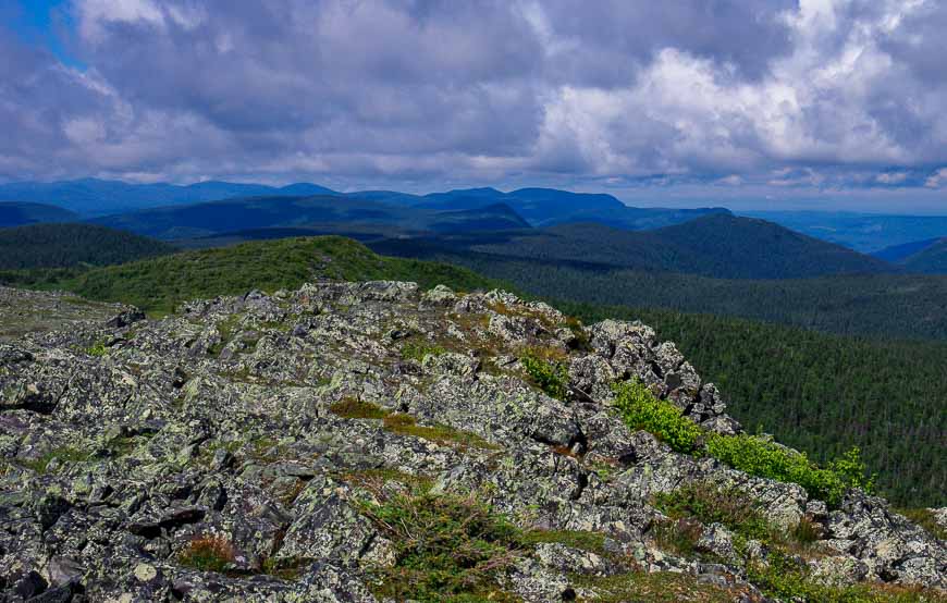 Looking in another direction from the summit of Le Mont Albert