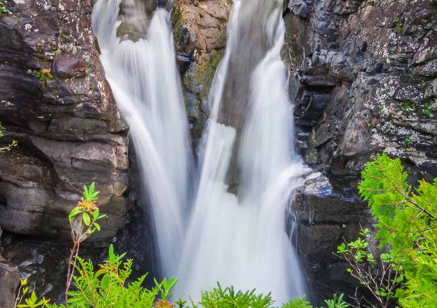 A set of waterfalls I pass near the end of of Le Mont Albert hike