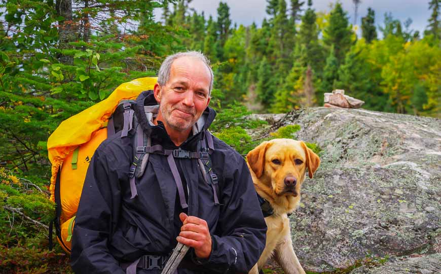 My friend Ted and his dog near the end of day four