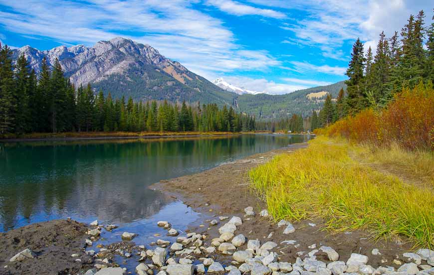 Pretty scenery along the Banff Legacy bike trail