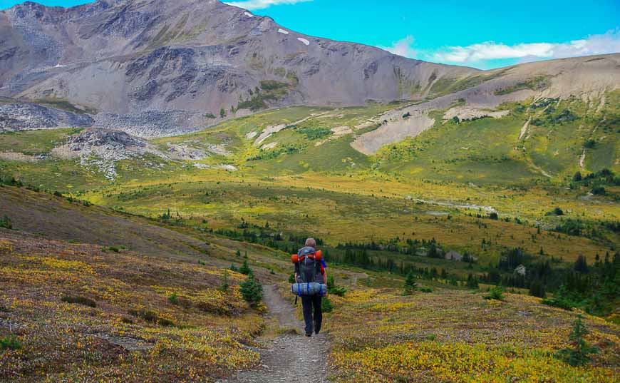 Coming down off of Little Shovel Pass