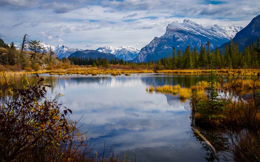 The beautiful Vermilion Lakes