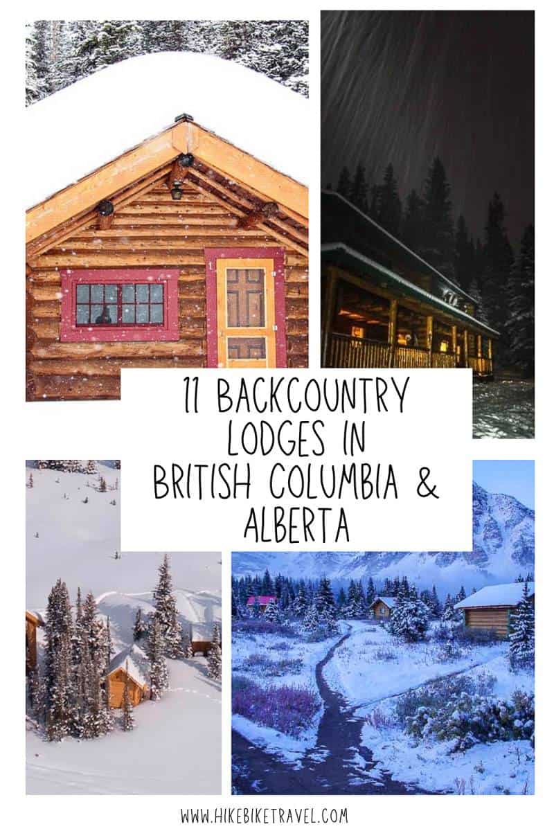 Backcountry lodges in BC & Alberta that are ideal for skiing and hiking