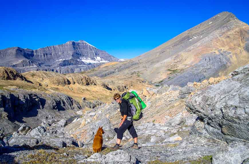 Heading back to the trailhead with a much lighter pack on a perfect morning