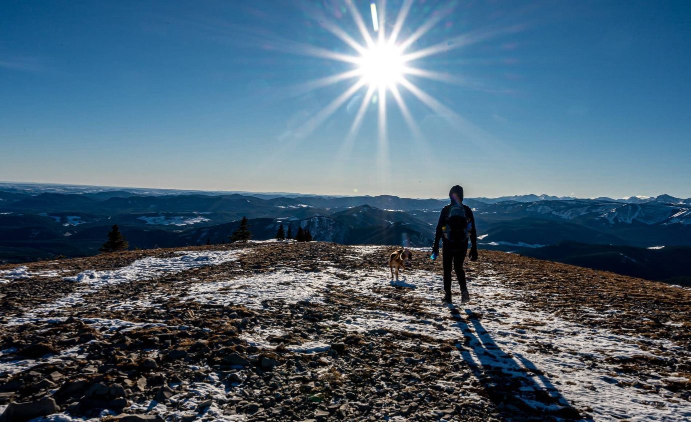 The top of Prairie Mountain