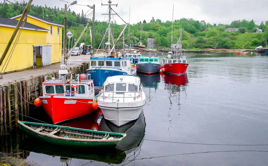 Fishing boats don't lack for colour either