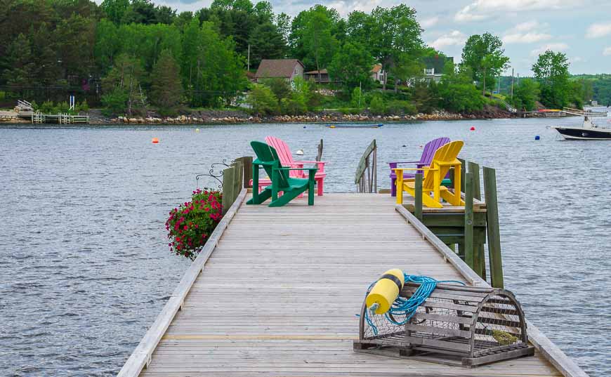 South shore Nova Scotia and a pretty scene of Mahone Bay