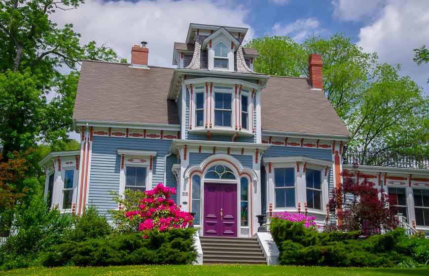 South shore Nova Scotia with exceptional architectural details in the Lunenburg houses