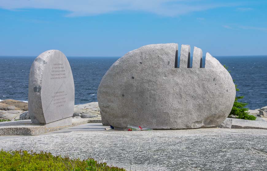 Swiss Air Memorial for Flight 111 at Whalesback near Peggy's Cove