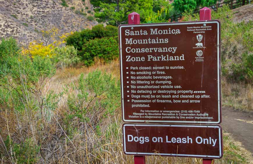 All the rules of the Santa Monica Mountains Conservancy