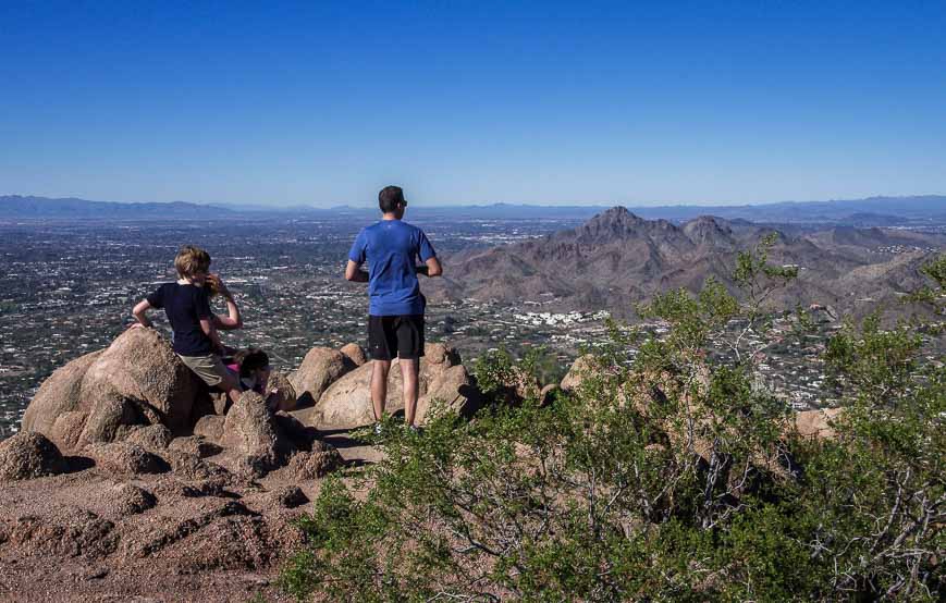 View at the top of Camelback Mountain