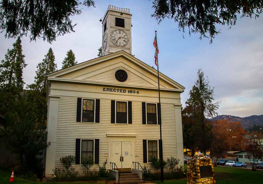 Mariposa County Court House - California's Oldest Seat of Justice & still in use