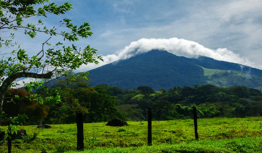 Miravalles Volcano seen from the highway