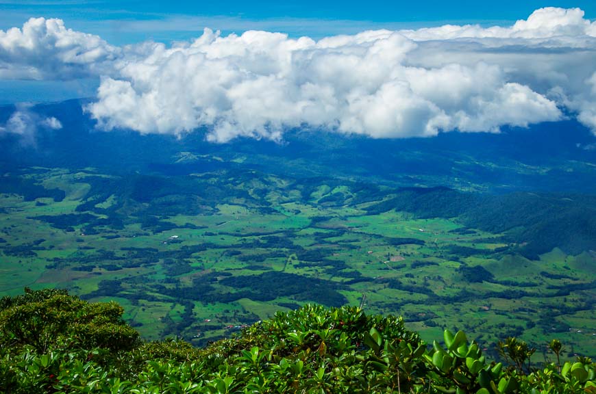 Hiking in Costa Rica with a view of Lake Nicaragua & the Pacific Ocean