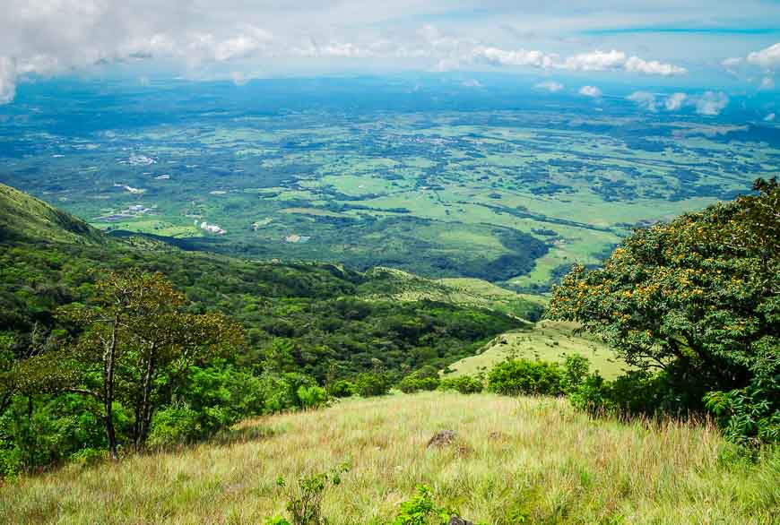 It was a relief to have a few minutes out in the open - and views of the valley were amazing