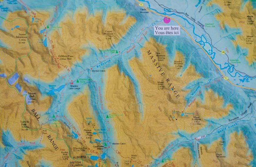 Map showing location of the lodge