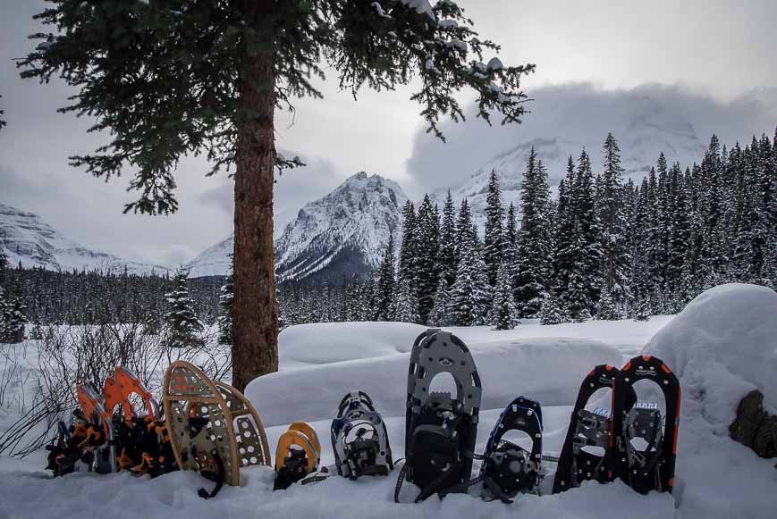 Snowshoeing is also an option from the lodge