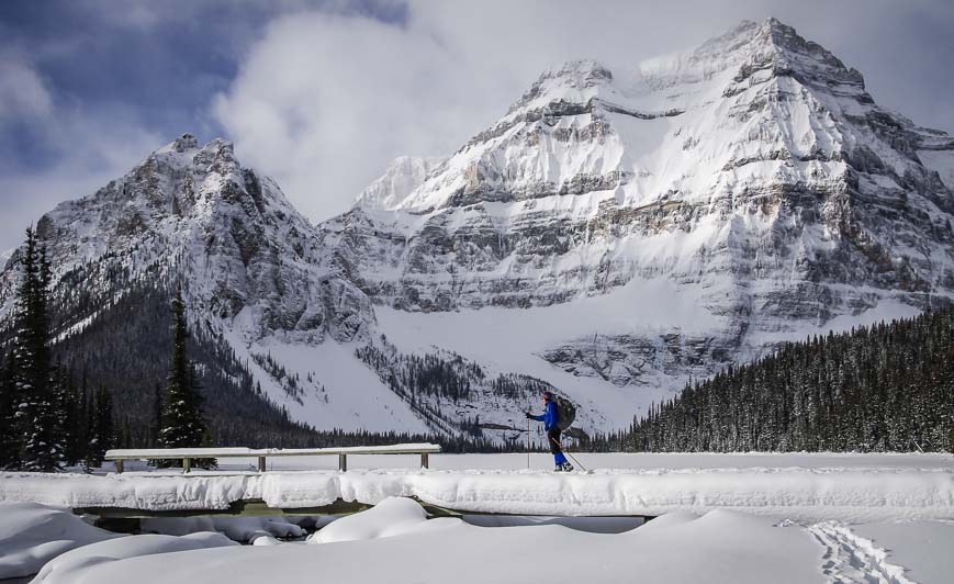 Mount Ball is the beautiful mountain in the background