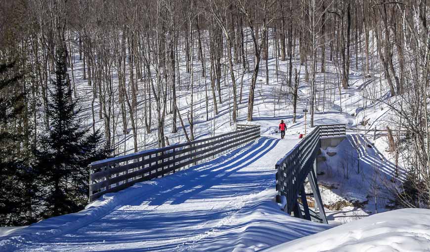 One of the connector trails at Mont Tremblant