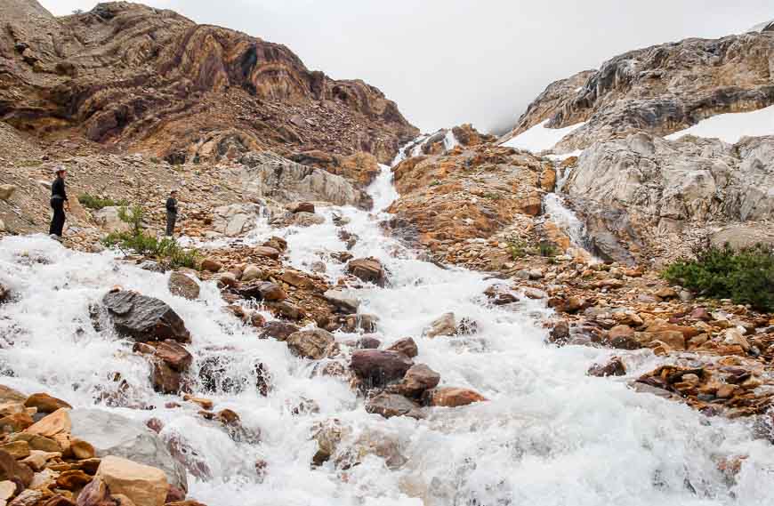 River crossing in the President range - be mindful of safety tips for crossing rivers