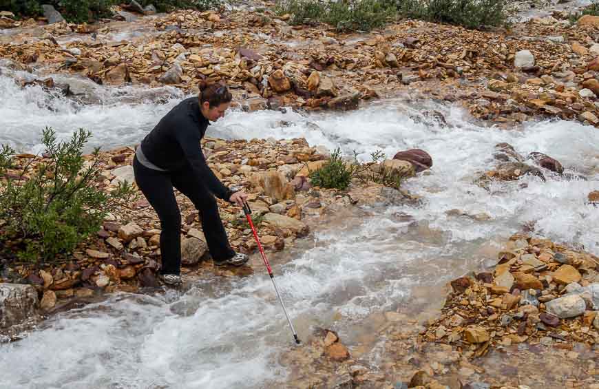 River crossing in the President range