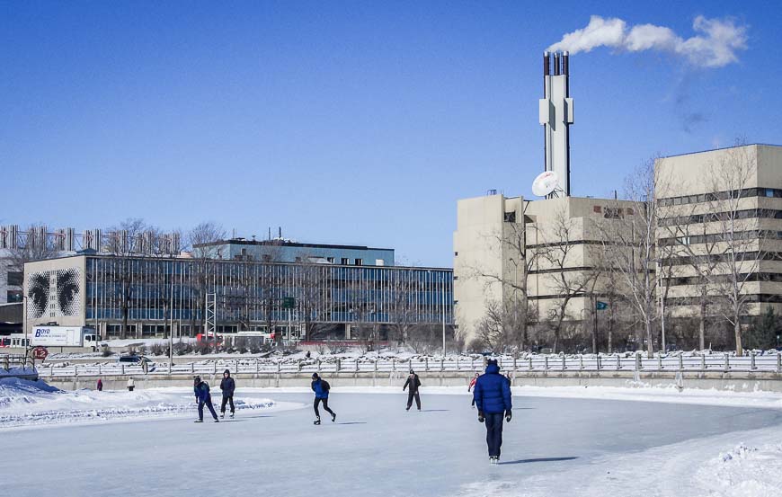 Rounding the final bend towards downtown Ottawa