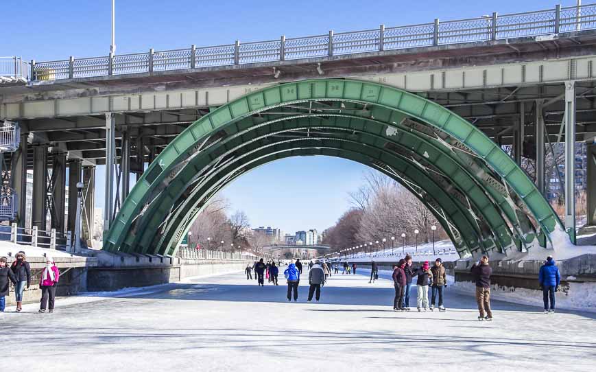 Skating the Rideau Canal in Ottawa