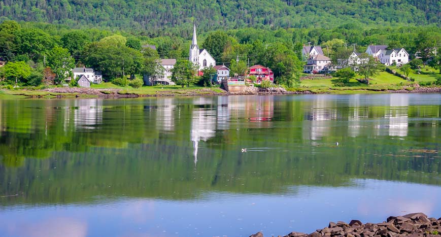 The view across the river from Annapolis Royal