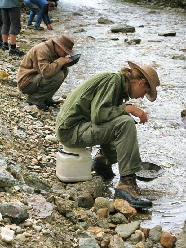 Visitors Panning for Gold - Photo credit: Dave Bezaire on Flickr