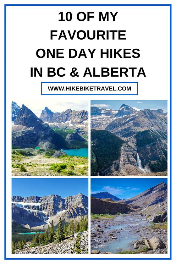 10 favourite one day hikes in British Columbia & Alberta