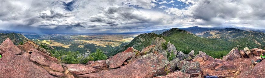 The view from the top of Bear Peak over the plains - Photo credit; Andrew Magill on Flickr Creative Commons