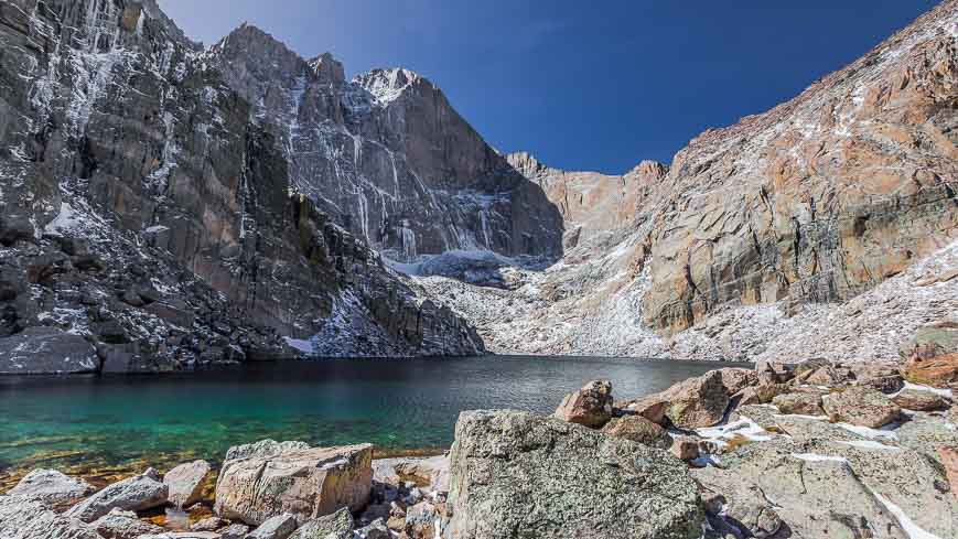 Chasm Lake below Long's Peak - Photo credit: Bruce Dall on Flickr