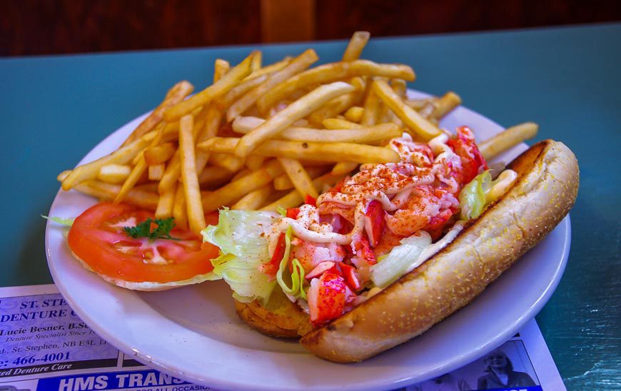 You can buy lobster rolls on Deer Island