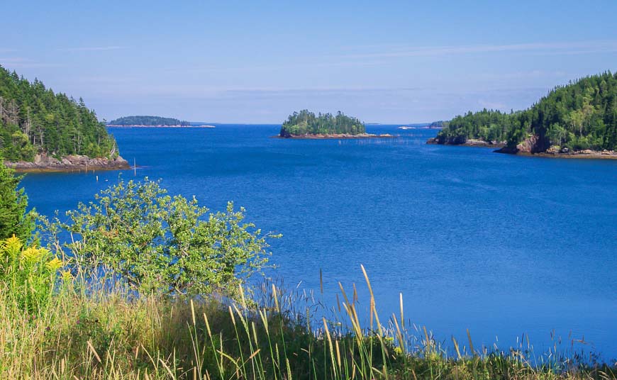 The area around Deer Island is dotted with smaller islands making it a kayaker's paradise