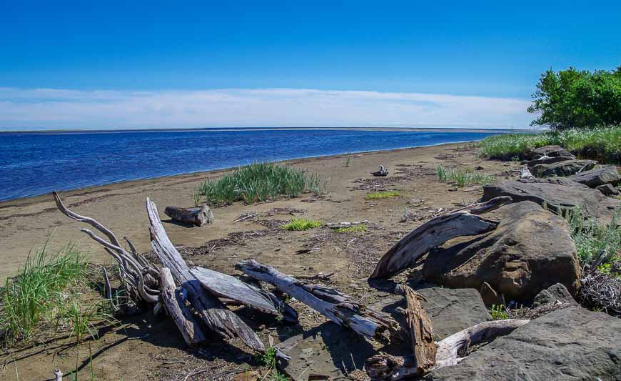 The deep blue waters seen in Kouchibouguac National Park