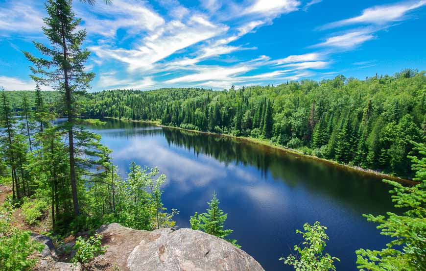 The view down Lac-Bouchard