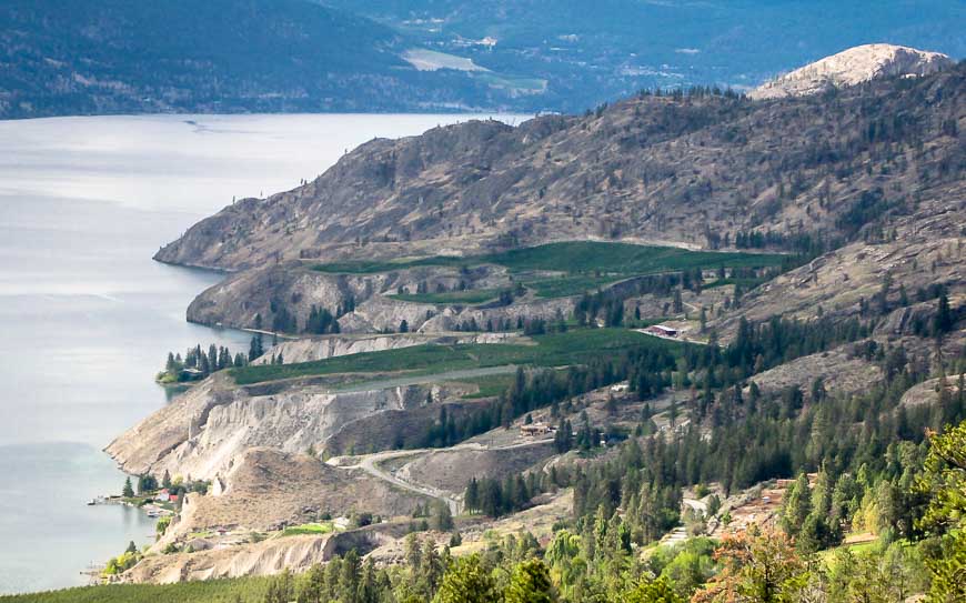 On south Okanagan bike rides enjoy lake and mountain views