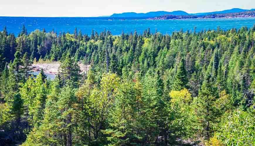 Lake Superior is covered in white caps