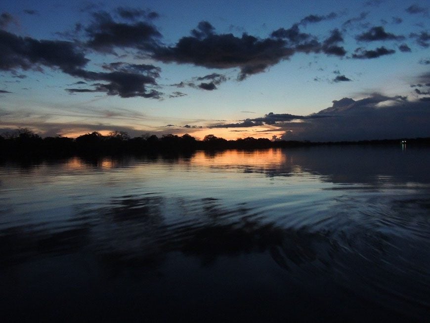 Sunset over the Amazon River in Brazil - Photo credit: lilacruz on Pixabay