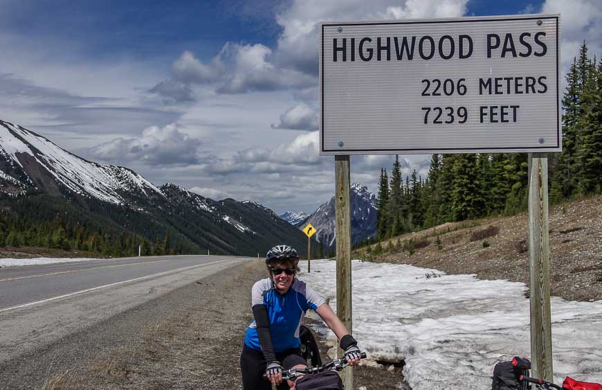 Me at the summit of Highwood Pass