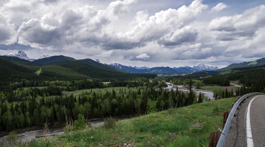 Looking up the High River Valley