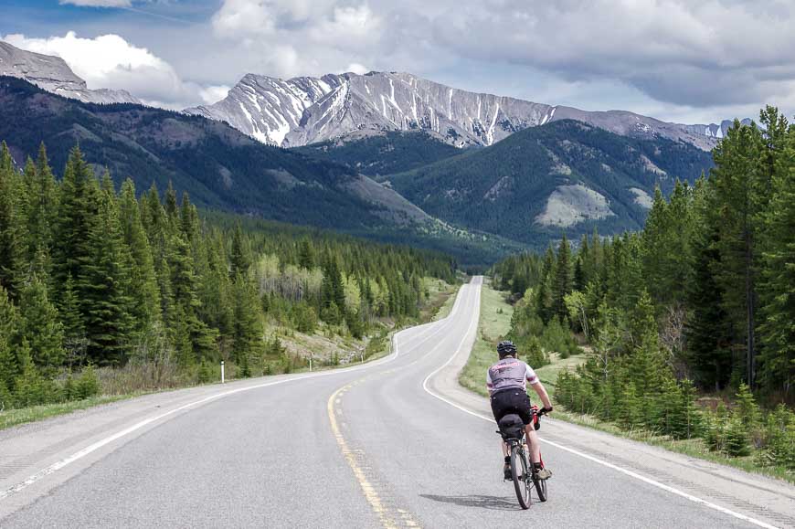 John enjoying a road without cars 