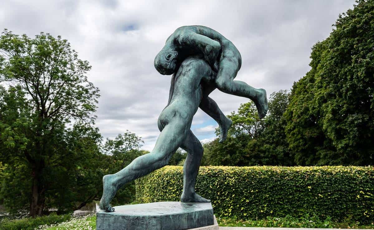 Statues in Frogner Park, Oslo - one of the top attractions in Norway
