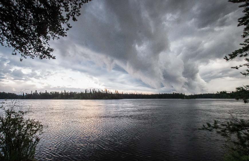 Great cloud formations viewed from our campsite