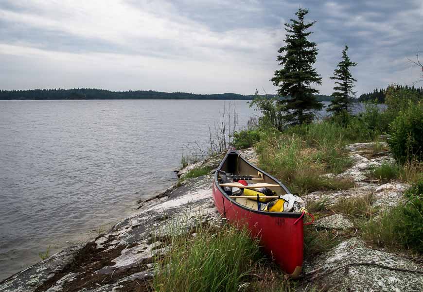 Our starting point canoeing the Churchill River