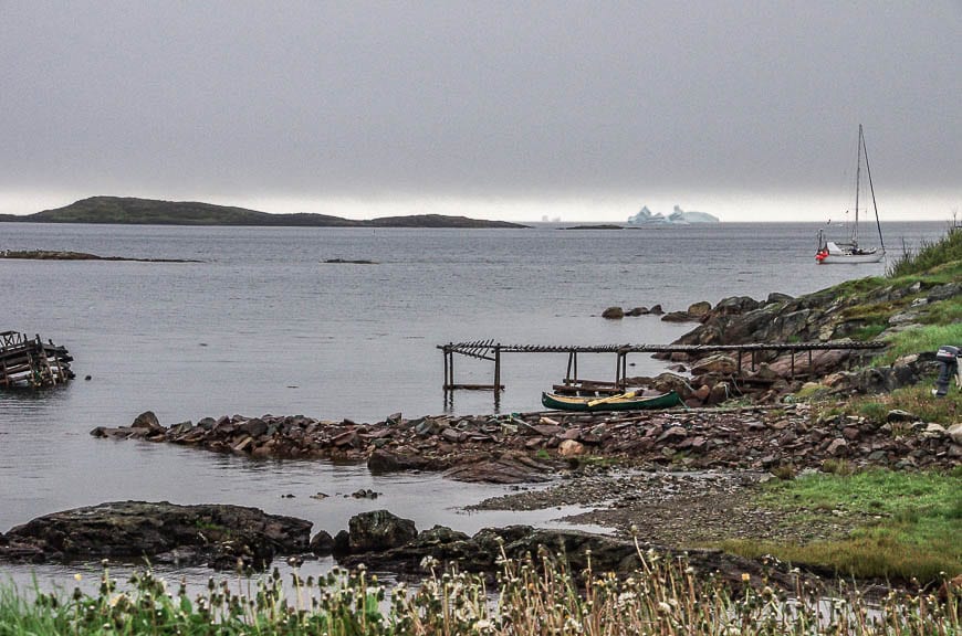 What a treat to see icebergs as you're driving around on Fogo Island