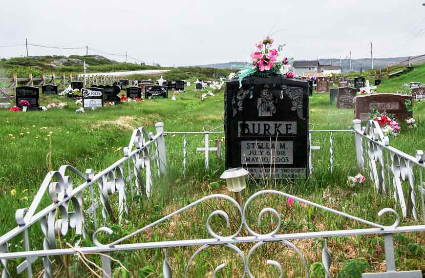 The one cemetery I saw on the island