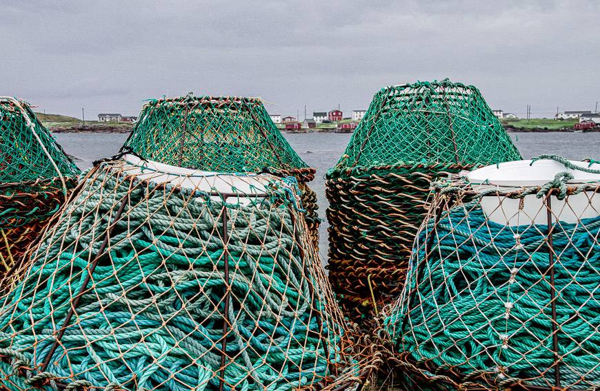 Fishing nets on the island